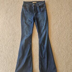 Shyanne Flare Dark Wash High Rise Denim Jeans